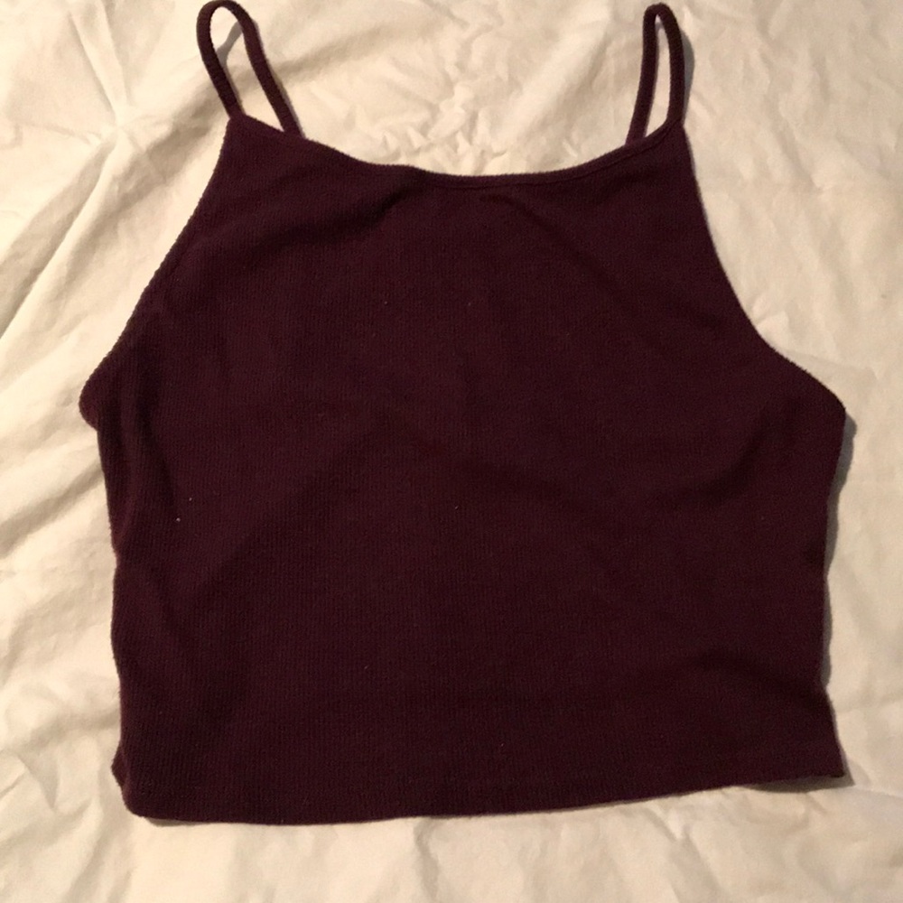 plum colored tank top